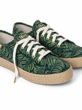 Keds Catalina Espadrille Sneaker — Green Leaf Print